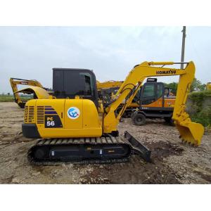 120L Fuel 9rpm Used Komatsu Excavator PC 56 Second Hand Mini Digger