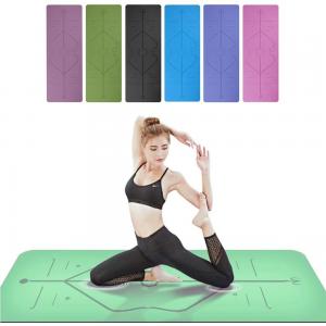 Non Slip Fitness Yoga Mat / TPE Yoga Mat Pilates Gym Exercise Sport Living Room Pads