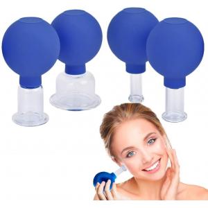 4 Pcs 15/25/35/55mm Cupping Glass Set  Cupping Therapy Set Glass Fire Cupping Hijama Cups Glass Set