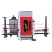 China PLC Control System Vertical Glass Sandblaster Machine for Frosting and Sand Blasting Glass on sale