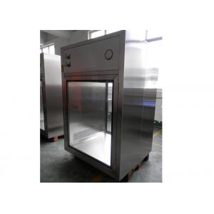 China SS Vertical Laminar Flow Air Shower Pass Box , Class 100 Clean Room Equipment supplier