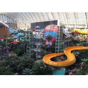 China Adult Playground Tube Slide / Fiberglass Slide Water Park Project supplier