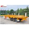 3 Axles 40T Sliding Skeletal Trailer Chassis With Heavy Duty Capacity