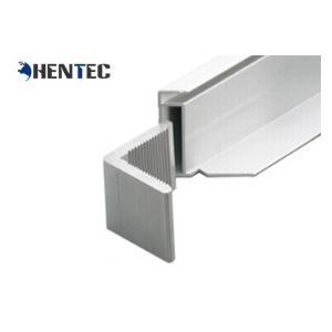China Silvery Anodised Powers Solar Frames , Aluminum Alloy Solar Panel Mounting Frame supplier