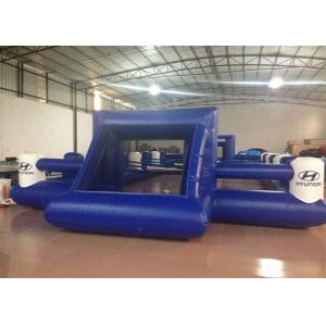 China Outdoor Funny Inflatable Football Games Digital Printing dark blue customized inflatable football area supplier