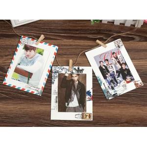 China 6inch vintage style hanging paper photo frame wholesale stamped paper supplier