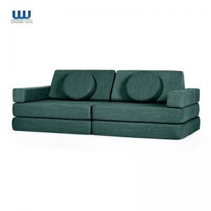 10 Piece Modular Play Couch With Microsuede Fabric And YKK Zipper