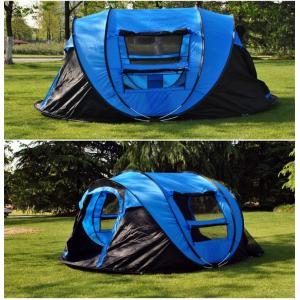 Camping 4 Person Waterproof Pop Up Tent Easy Up Setup 2 Big Doors Instant Family