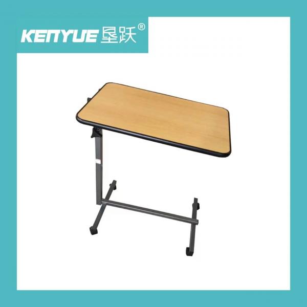 Hospital manual flip dining table panel wood grain color PB material