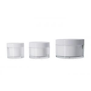 Transparent Replaceable Acrylic Cream Jar Refilled With Aluminum Seal 50g 100g 200g