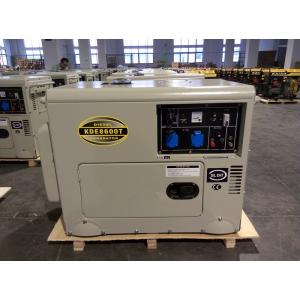 6 KW Soundproof Silent Diesel Generator , Single Cylinder Diesel Generator Set