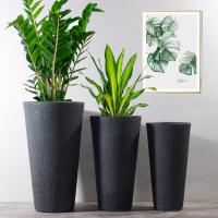 China Large Planters Fiber Clay Pots Garden Pots Resin Plant Pots Outdoor Planters Indoor Planters on sale