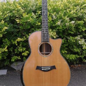 2019 solid cedar top ps14s acoustic guitar,Real abalone inlays Ebony fingerboard,Cocobolo Back and sides acoustic Guitar