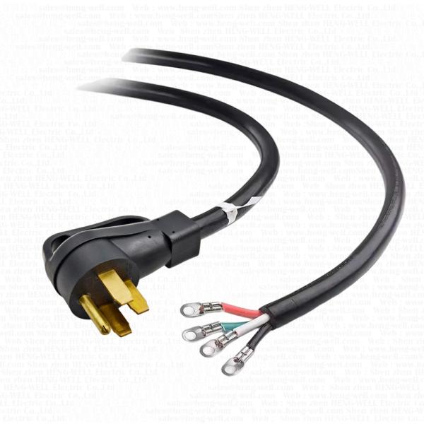 Nema L14-30 Cord 125V 250V Locking Plug With SJTW  3C 4C 10AWG Cable Stripped With Terminal 30 Amps USA Power Cord
