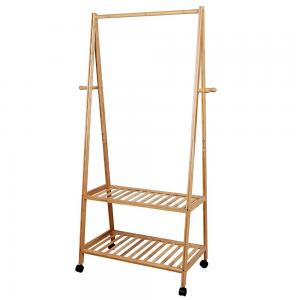 China Removable Bamboo Home Furniture Bamboo Clothes Drying Hanger Rack For Clothes supplier