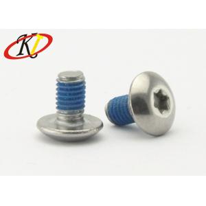 China Torx Drive Steel Machine Screws Pan Head With Blue Anti Vibration Patch supplier