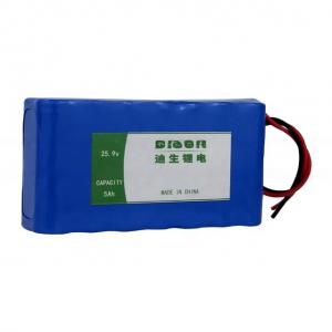 China Portable Power Supply Battery Pack with NCM Anode Material 25.9v 5Ah NMC Lithium Ion supplier