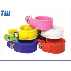 China Slap Silicone Bracelet USB 16GB Flash Drives Delicate Design for Gifts supplier