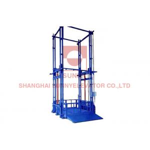 Indoor Outdoor Hydraulic Electric Cargo Freight Lift Guide Rail Elevator