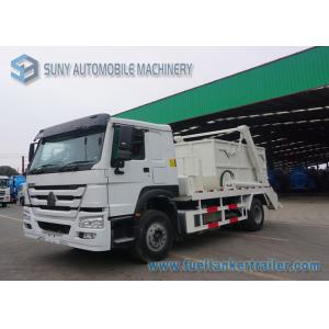 China Movimentação 266hp do chassi 4x2 do caminhão de lixo HOWO do braço do balanço de Sinotruk 12m3 supplier