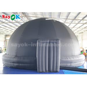 Black 5m Diameter Inflatable Planetarium Dome Tent For Science Dispaly