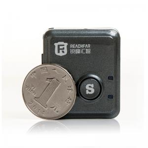 China Coin size mini gps tracker for car with sos alarm vibration alarm rf-v8s supplier