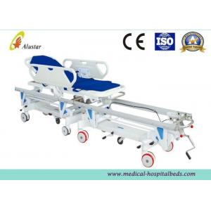 Alloy Aluminum Hospital Stretcher Trolley, Transfer Cart With Central Controlled Braking System ALS-ST009