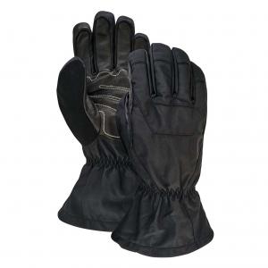 S-2XL black Leather Snowboard Gloves / Two In One Gloves