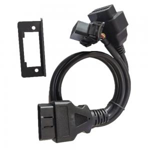 Automotive Black OBD2 Y Cable One To Two Plug Length 50cm ABS Material