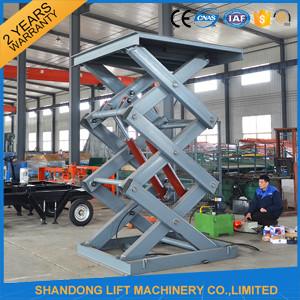 China 2 Ton 3m Hydraulic Elevator Lift , Warehouse Lift Platform For Cargo Lifting supplier