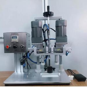 Single Head Plastic Glass Bottle Screw Capping Machine For Beverage Chemical