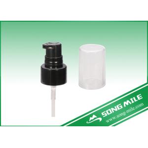 China 20/410,24/410 de bomba preta plástica do distribuidor com o tampão completo para a utilização do creme supplier