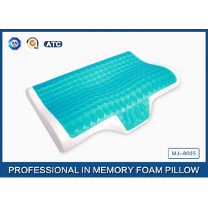 China Ergonomic Memory Foam Cooling Gel Pillow , Child Memory Foam Pillow Side Sleeper supplier