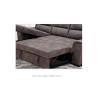 China Sectional Pull Out Folding Sofa Bed Multipurpose Breathable Light Gray wholesale