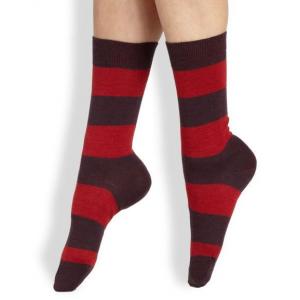 Wholesale Wool Mid-calf Striped Dress Socks For Men