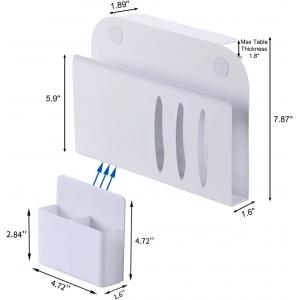 China Desk Side Storage Hanging Desk Organizer White Document Shelf for Office and Home supplier