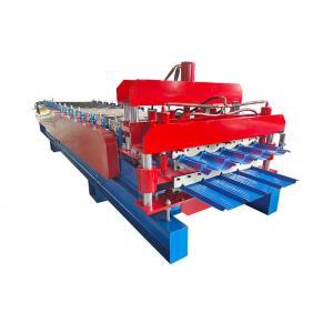 Roofing Sheet Glazed Tile Double Layer Roll Forming Machine 5.5kw For Construction Material
