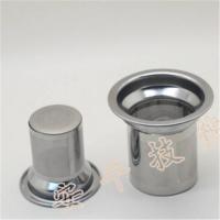 Customized Cylinder Mesh Tea Filter , Mesh Tea Infuser No Burr Dual Handles