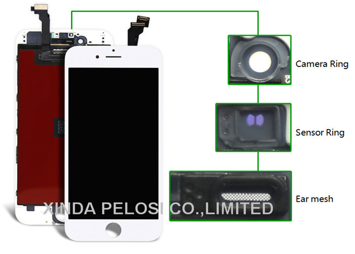 China Remplacement d'écran de D.C.A. Iphone 6, remplacement d'écran d'affichage à cristaux liquides Iphone 6 avec le convertisseur analogique-numérique supplier
