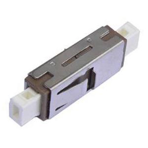 China Cream color Low Insertion Loss MU Fiber Optic Adapter for Computer Networks supplier