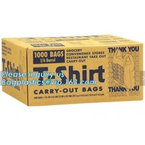 China T-Shirt 100% Biodegradable Plastic Charity Bag, Custom Printing Plastic Flat Poly Bags With Air Hole, Charity Donations supplier