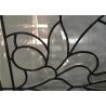 Classical Color Door Art Glass Panels Thermal Sound Insulation Various Shape