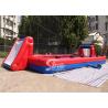 12m long 6vs6 Interactive Giant Inflatable Soccer Sports Field with aluminium