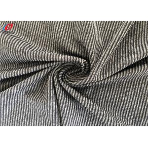 China Eco-Friendly Polyester Spandex Melange Striped Weft Knitted Fabric supplier