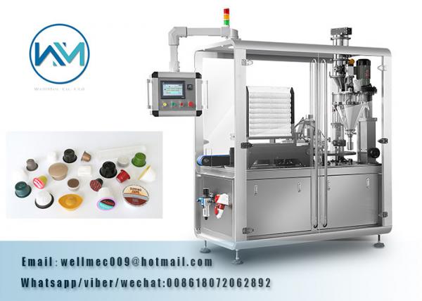 High Speed Coffee Capsule Filling and Sealing Machine For Nespresso, K cup,