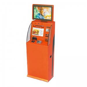 Double Screen Sim Card Vending Machine Ticket Dispenser Kiosk With Coin Acceptor