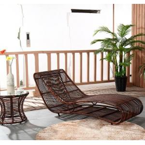 Leisure Aluminium Outdoor Garden wicker beach chair PE Rattan patio Chaise Lounge chairs