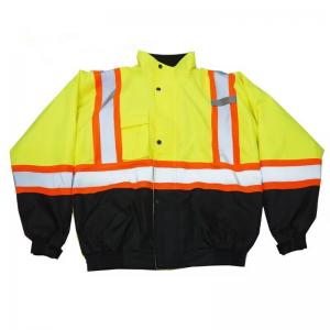 OEM Reflective Safety Jackets Reflective Work Jacket With Mesh Lining