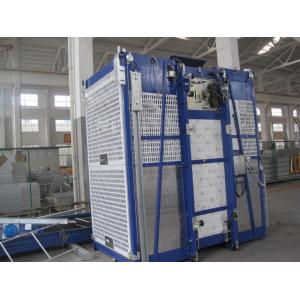 China 100m Single Cage Construction Hoist , Steel Galvanized Material supplier