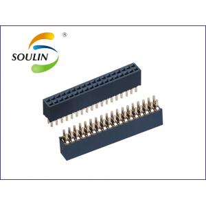 China 20 Pin Female Header Connector 1.27mm Pitch 2 Rows Insulation Resistance supplier
